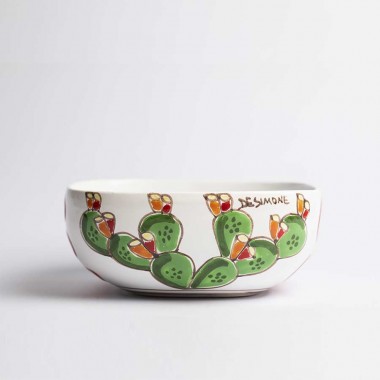 Salad Bowl Folk Prickly Pear CTQ22A02 Salad Bowl Folk Prickly Pear CTQ22A02